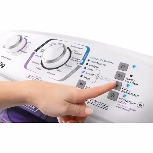Lavadora de Roupas Electrolux LAC12 Branca com Turbo Economia, Silenciosa